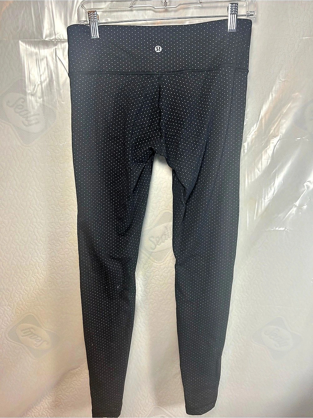 lululemon Wunder Under Pant *Full-On Luon (Teeny Dot Black White) Leggings Black